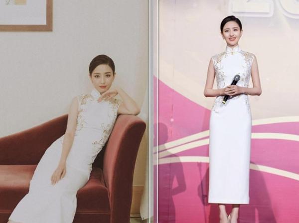 女星旗袍：佟丽娅好温婉 迪丽热巴曲线惹人羡慕