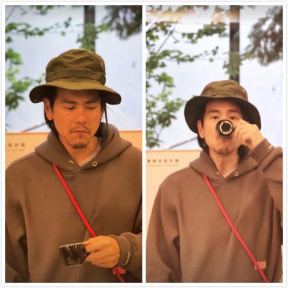 彭于晏晒山中游玩照片 穿搭休闲随性洒脱