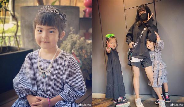 贾静雯为小女儿庆生 波妞换门牙抿嘴笑“一脸正经”