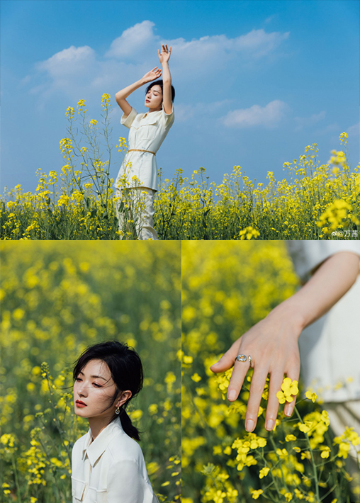 和赵露思沈月金晨一起学 如何拍出春日赏花美照！