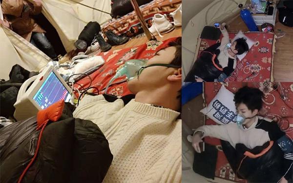 王俊凯吸氧不忘拿手机自拍，白敬亭宋亚轩也真相了！