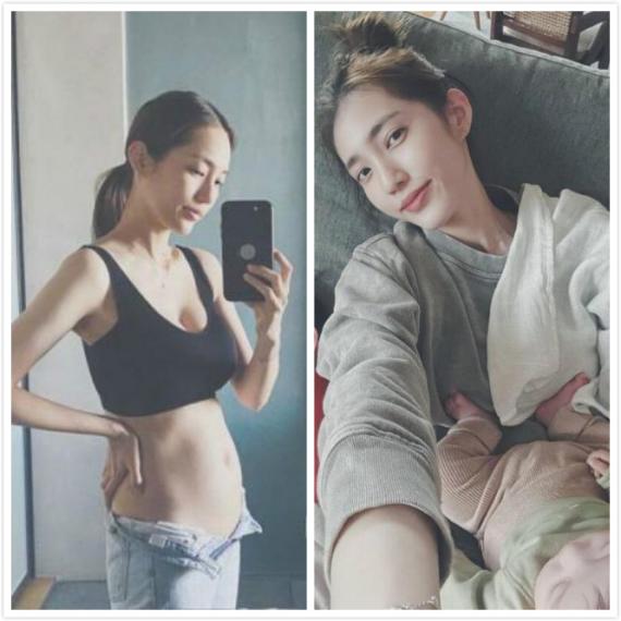 余文乐老婆晒孕期照 网友：是刚吃饱的肚子吧？