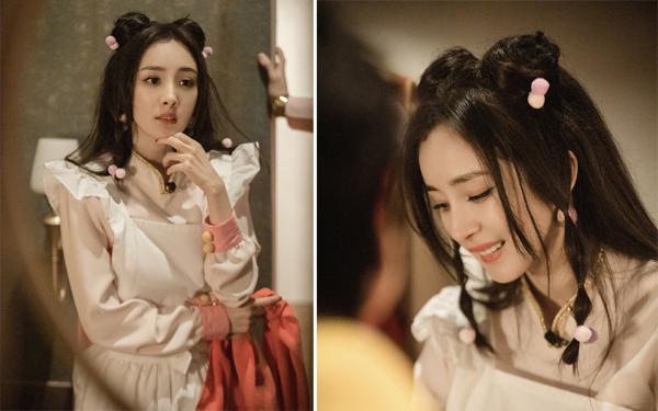 女明星头发都能玩出花！杨幂可爱二次元 baby娜扎都是爱你的形状