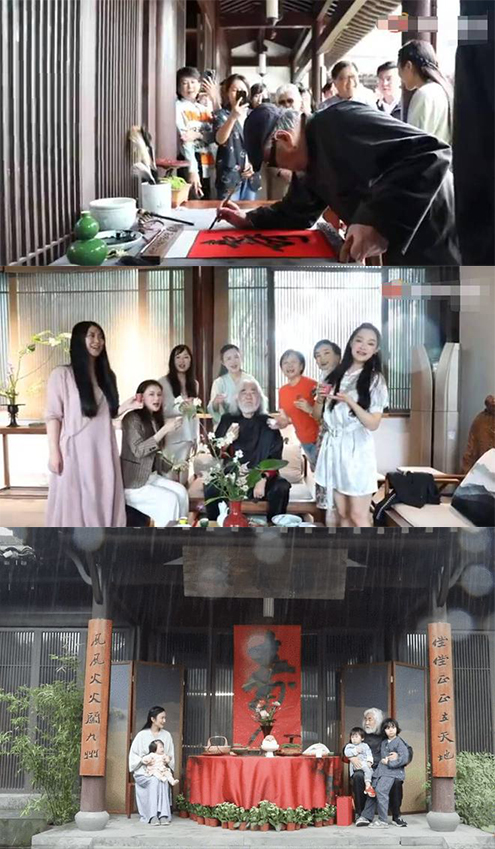 张纪中70岁大寿！与家人一起吹蜡烛 获众美女举杯庆祝