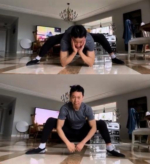 群星挑战蜘蛛腿：邓紫棋被嘲腿最短 大叔张丰毅老当益壮