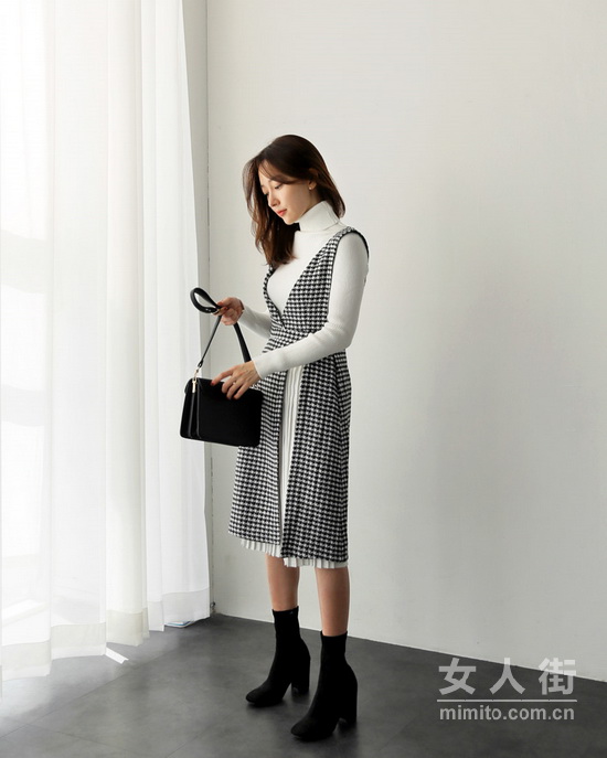 2018高领毛衣搭配 展现冬日优雅风格