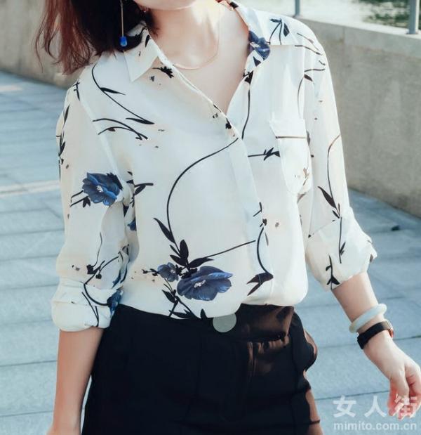 五一出游穿搭，看花不如穿印花衬衫