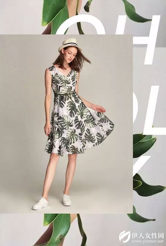 朗黛国际女装18新品'龟背竹'疏影横斜 暗香浮动