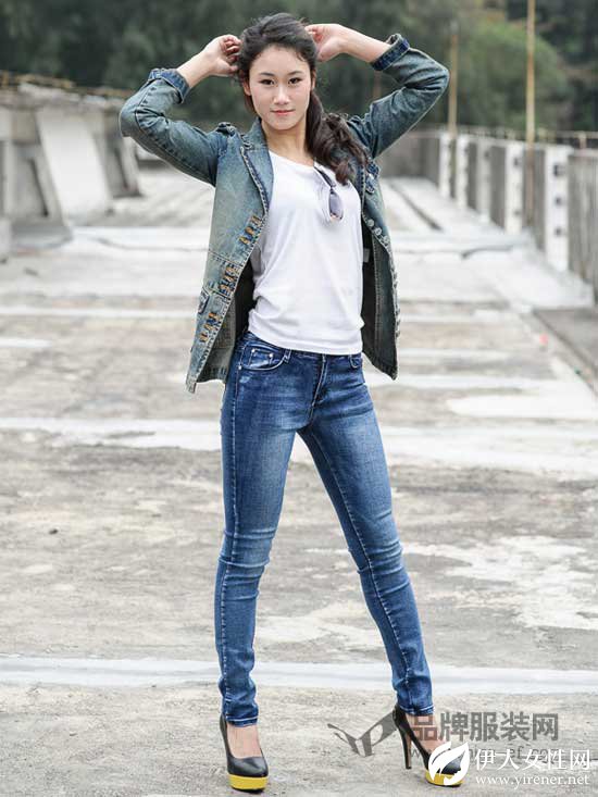 上身见效果 酷美思美腿牛仔裤怎么穿都显瘦还百搭