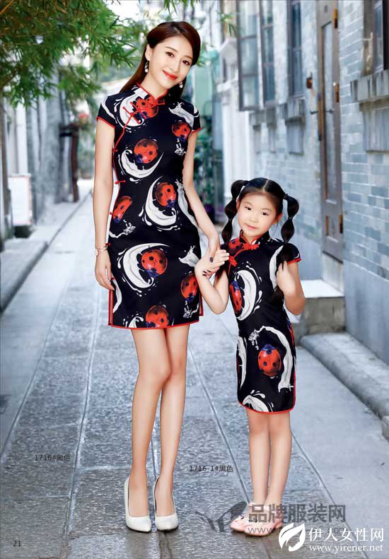 唐雅阁的时尚旗袍新创意 女孩和妈妈百穿不厌的亲子装