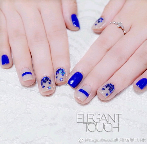 2018流行的“星星美甲”彩绘图案