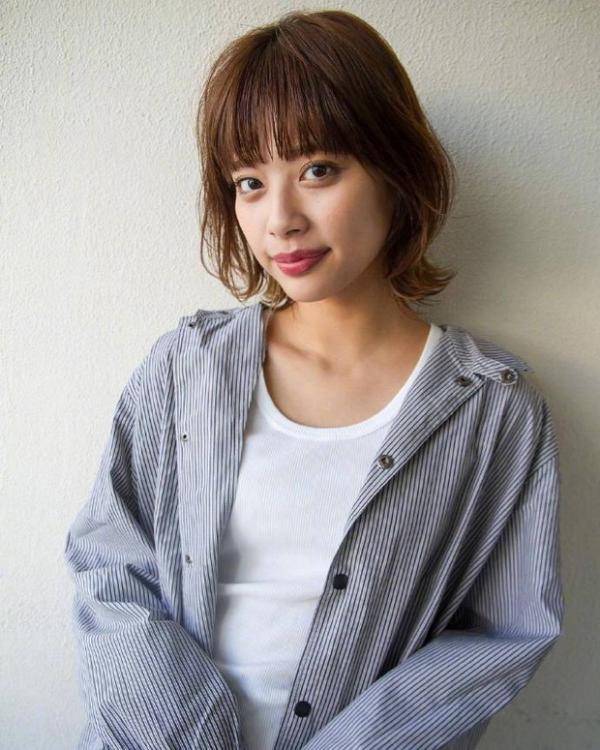 一组时下流行的日系“中短发”发型