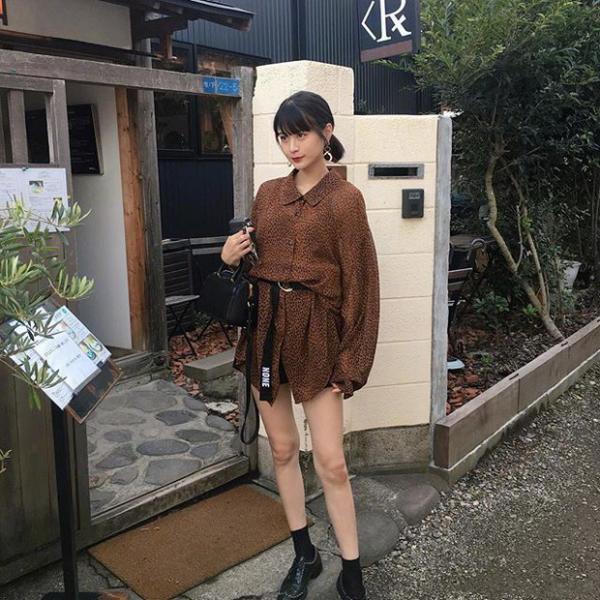 日本模特横田ひかる街拍，年轻有个性！