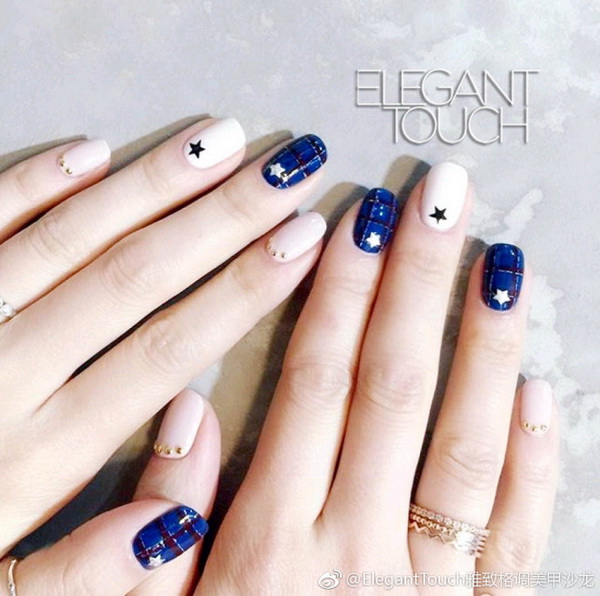 2018流行的“星星美甲”彩绘图案