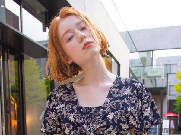 一组时下流行的日系“中短发”发型