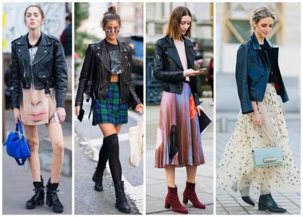 经典黑色皮衣搭配，兼具优雅与帅气