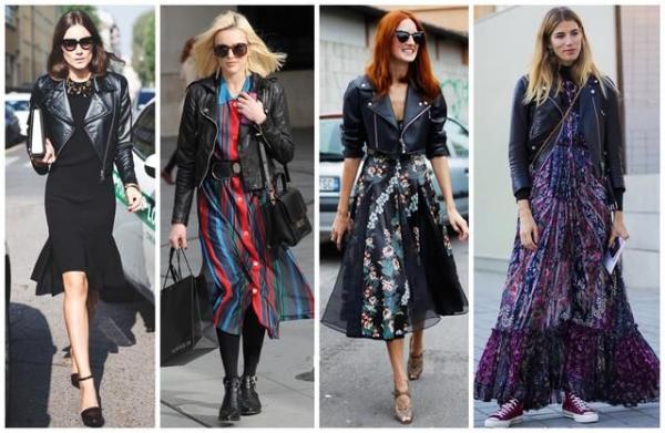 经典黑色皮衣搭配，兼具优雅与帅气