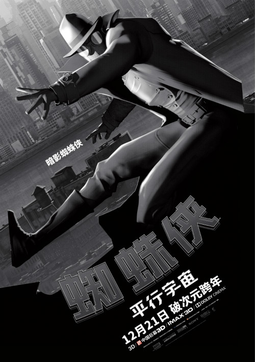 《蜘蛛侠：平行宇宙》曝出中国独家海报 年度最佳动画强势来袭
