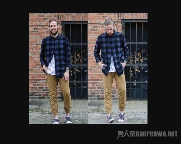 长袖格子衬衫怎么穿？欧美型男教你长袖格子衬衫的搭配