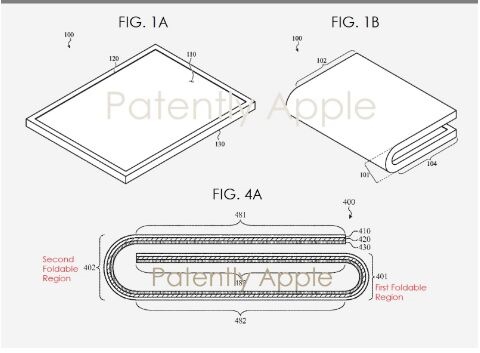 苹果可折叠设备专利迎20条新增细节 柔性覆盖层或由陶瓷材料组成