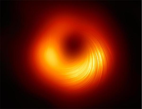 黑洞最新照片来了！偏振光下M87超大质量黑洞图像公开，宛如旋转烟花