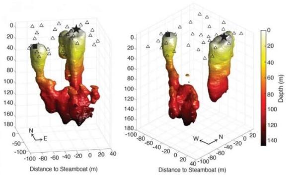 科学家给世界上最高间歇泉“照全身像” 首次看清100米深内部管道结构