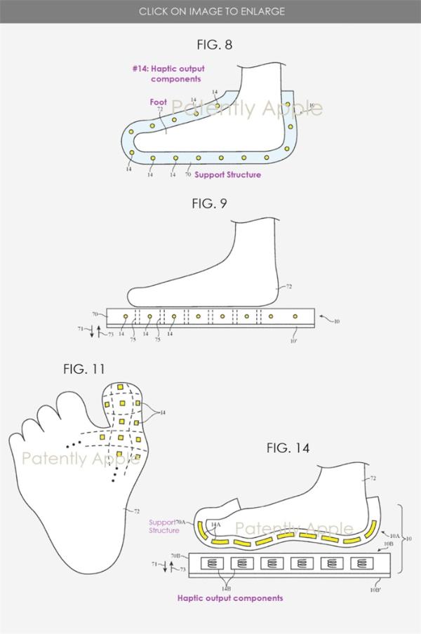 苹果公布智能脚部穿戴配件 配合VR游戏提供冷热等触感反馈