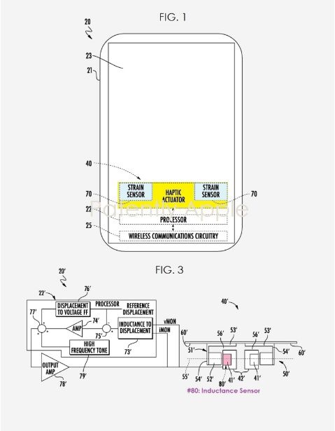 苹果提交Taptic Engine触觉专利 引入电感传感器未来可取代虚拟键盘的物理按键