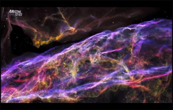 震撼人心！NASA哈勃太空望远镜拍下面纱星云“高清照”，距地球2400光年
