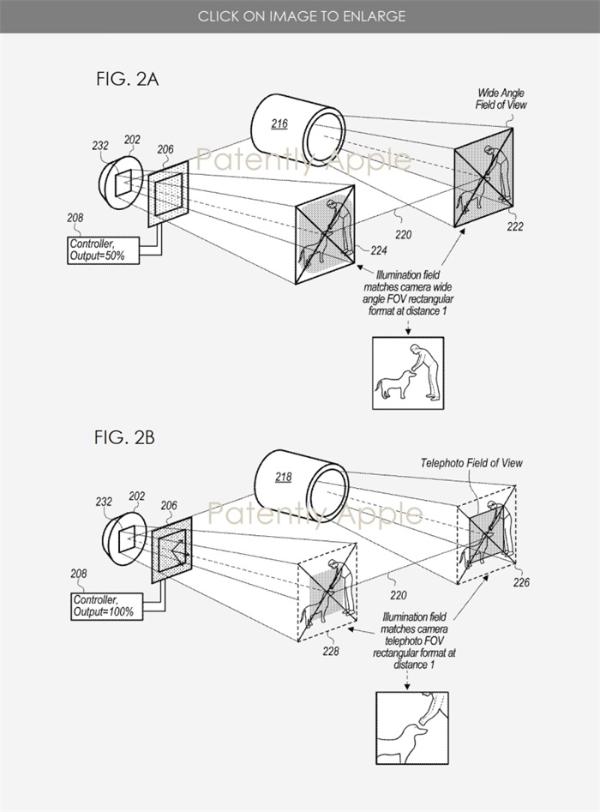 iPhone闪光灯有望自动调光？苹果新获两项相机专利，包括可调对焦光源模块