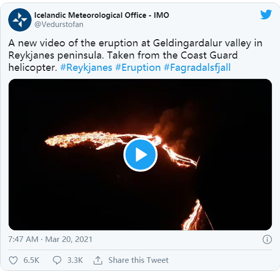 终于！沉睡六千年的冰岛火山近日爆发，当地居民反而松了口气