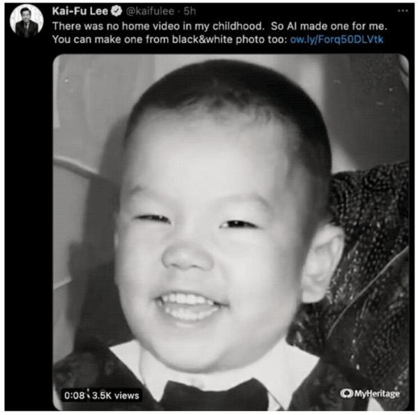 一张照片立马“复活”！AI加持“深度怀旧”火遍推特，16岁的图灵在向你微笑眨眼