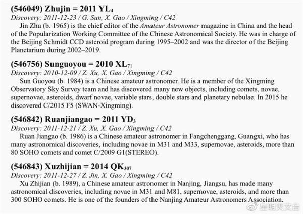太牛了！小行星以南京一位研究生的名字命名，每3.45年绕太阳一圈