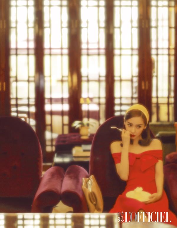 Angelababy登杂志开季封 复古民国造型美艳动人
