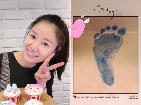 林心如曝女儿小名来历 小海豚有酒窝遗传爸妈高颜值