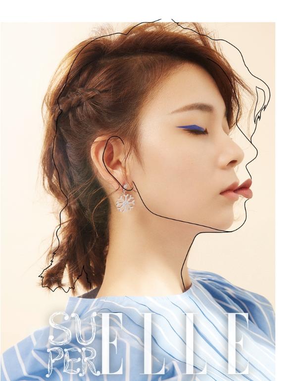 陈瑶早春大片慵懒迷人 猫系女孩演绎别样时尚