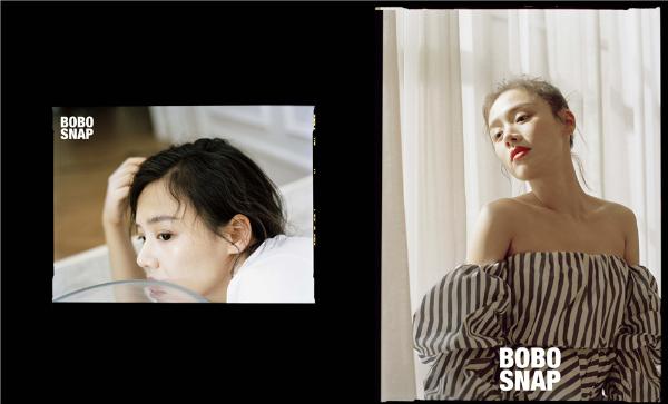 马思纯最新时尚大片曝光锁骨配红唇神秘撩人