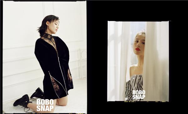 马思纯最新时尚大片曝光锁骨配红唇神秘撩人