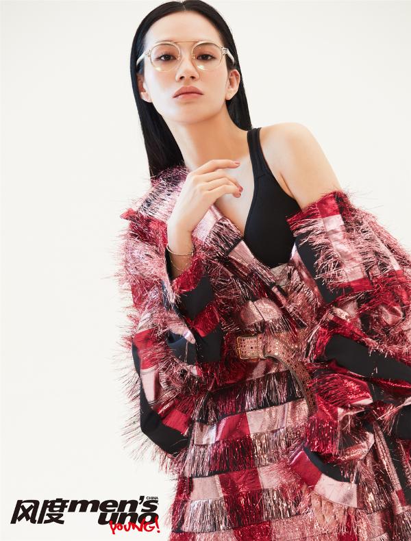 Nikki陈妍臻时尚大片曝光脸谱裙高级脸质感无敌