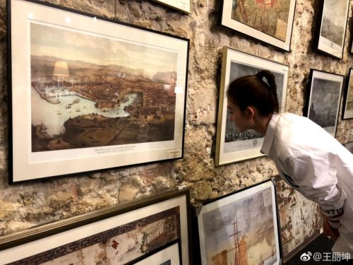 王丽坤晒看书美照 抿嘴甜笑显青春活力