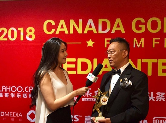 艺术家黄实荣获加拿大金枫叶国际电影节“最佳实力派演员奖”