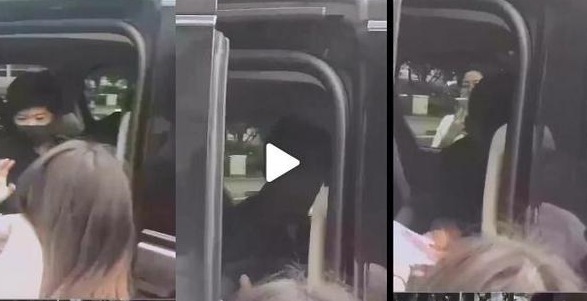 粉丝强行卡门！肖战冒着危险在车内伸手接信