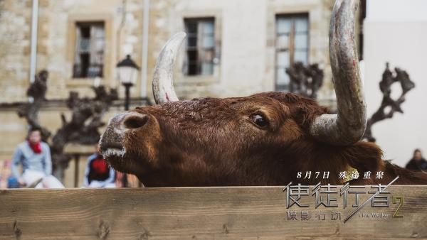 《使徒行者2》曝正片片段：张家辉古天乐西班牙上演“牛群飞车”