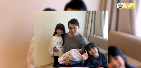 黄祥兴大年初六三胎得子 陪太太生产亲自剪脐带