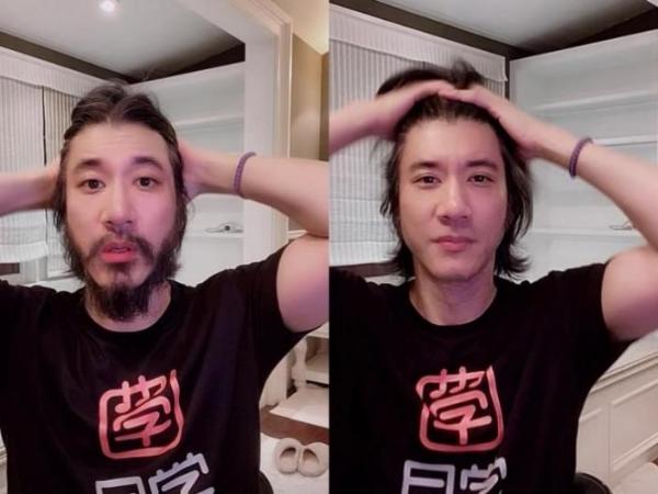 王力宏一小时直播卖600万“月学”课程 开心到剃须