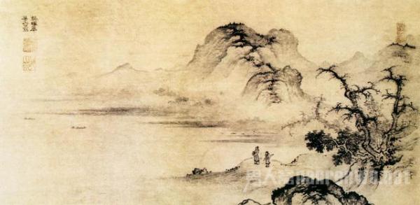 明代画家樊晖的《溪山远眺图》告诉你国画中的虚虚实实