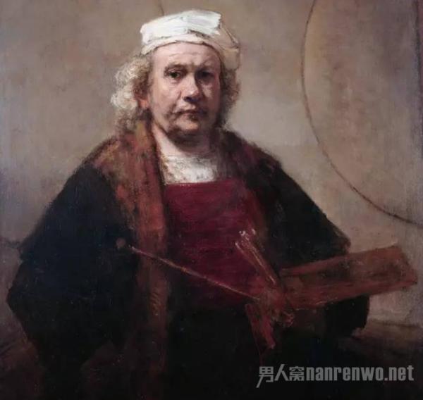不同时期的伦勃朗自画像 画的就是不同的人生境况