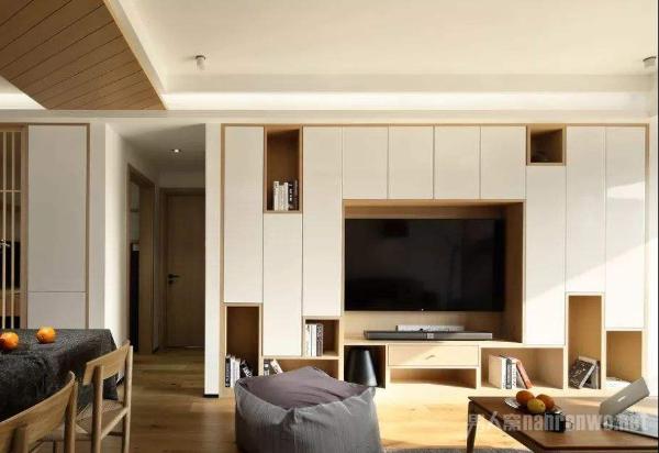 电视柜背景墙组合柜 用网红款家具为生活加点野