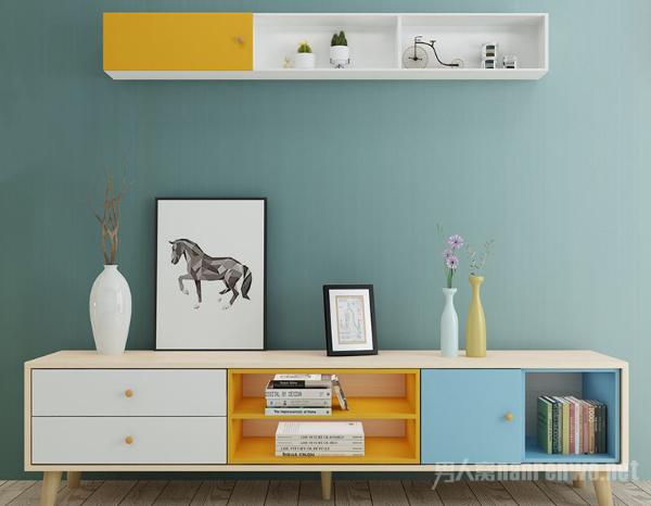 电视柜背景墙组合柜 用网红款家具为生活加点野