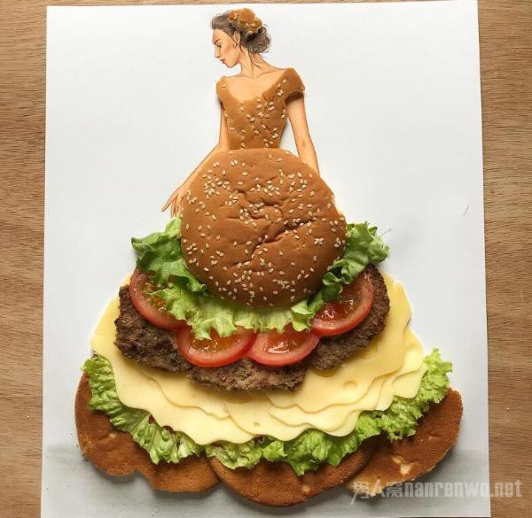 人体艺术写真 当美女穿上了食物的外衣 全场秀色可餐